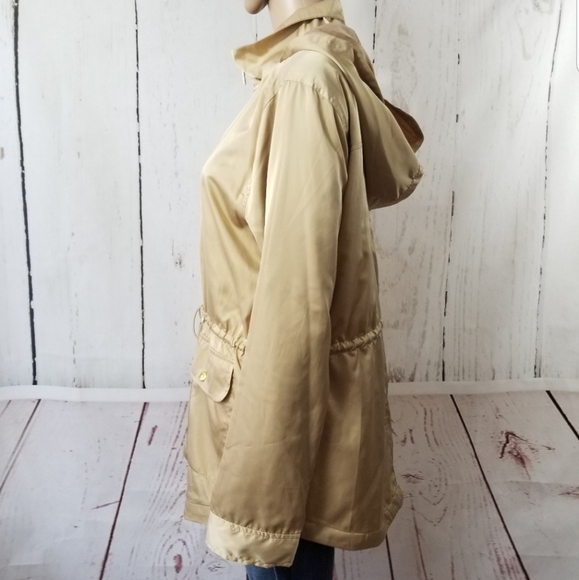 MICHAEL MICHEAL KORS Khaki Light Cinchwaist Jacket - Picture 2 of 8